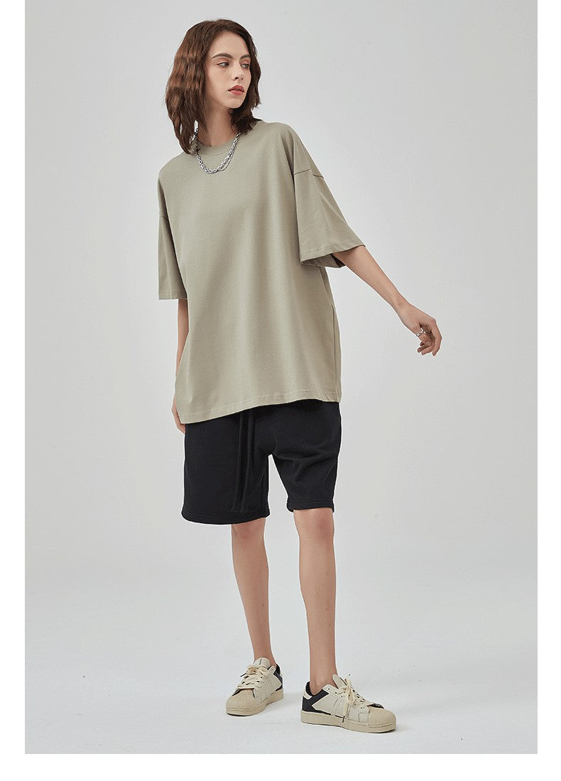 Mens Casual Vintage 100%Cotton Oversized T-shirt D-AR002