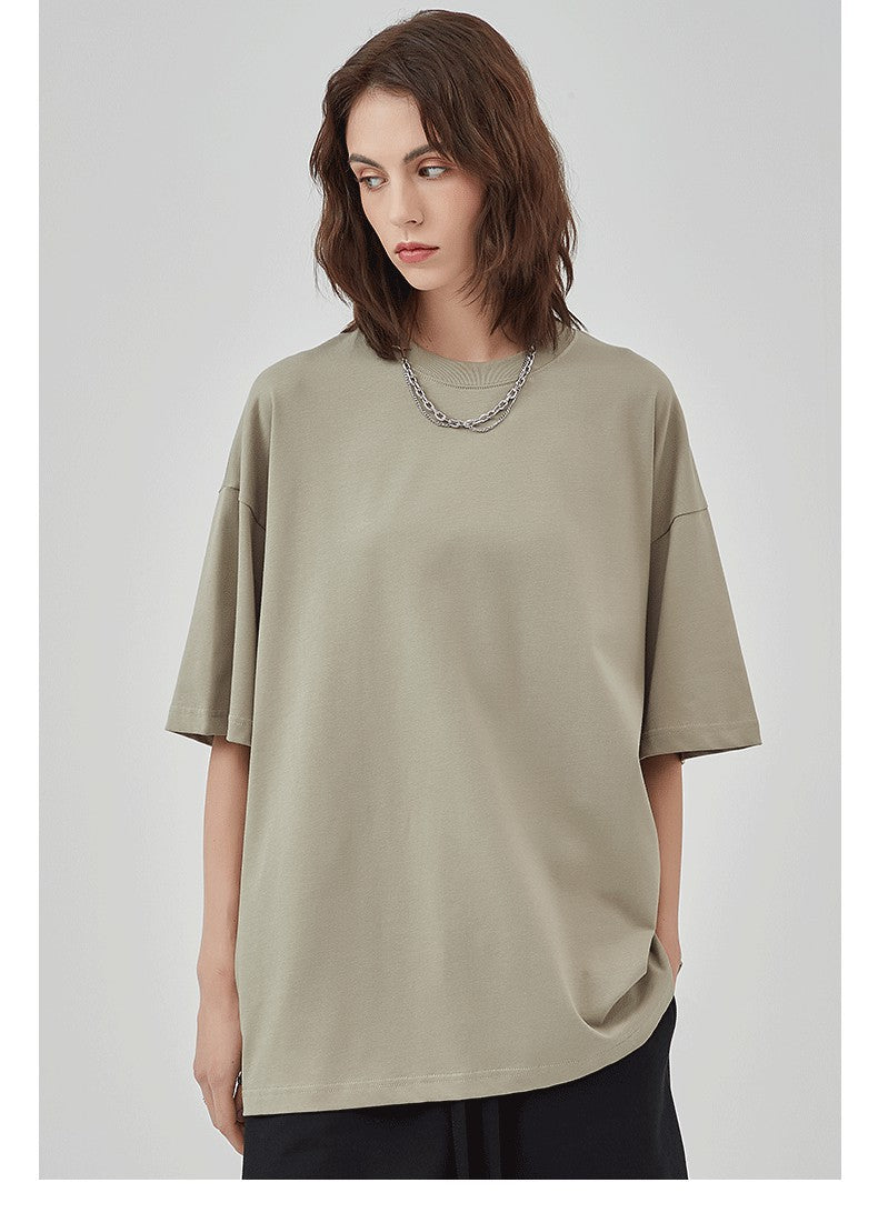 Mens Casual Vintage 100%Cotton Oversized T-shirt D-AR002
