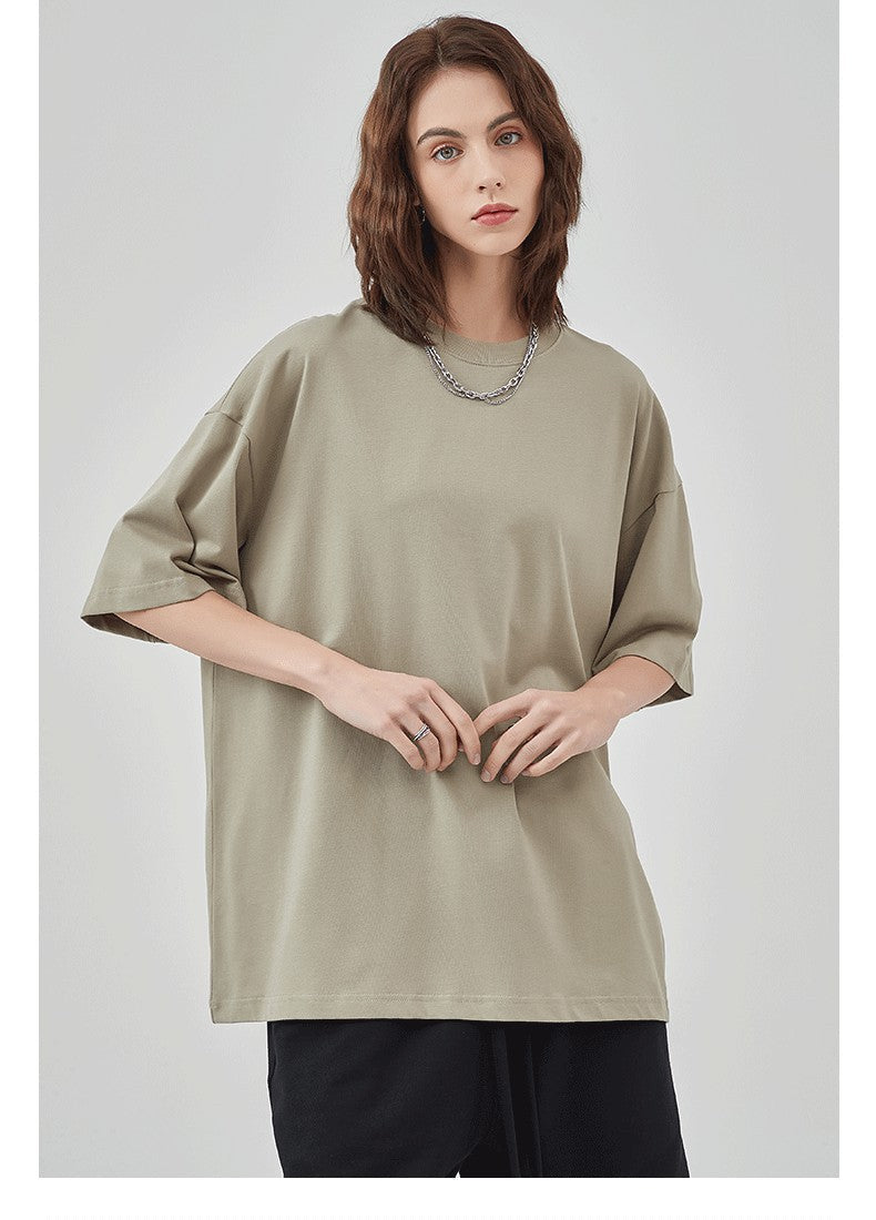 Mens Casual Vintage 100%Cotton Oversized T-shirt D-AR002