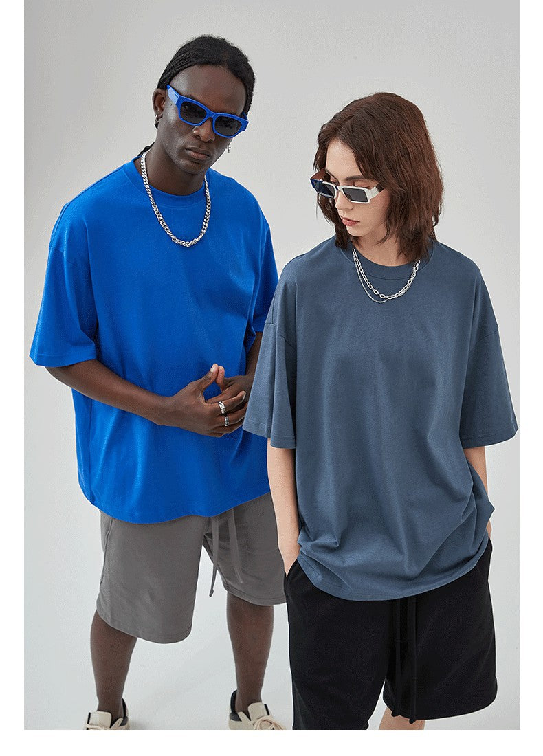 Mens Casual Vintage 100%Cotton Oversized T-shirt D-AR002