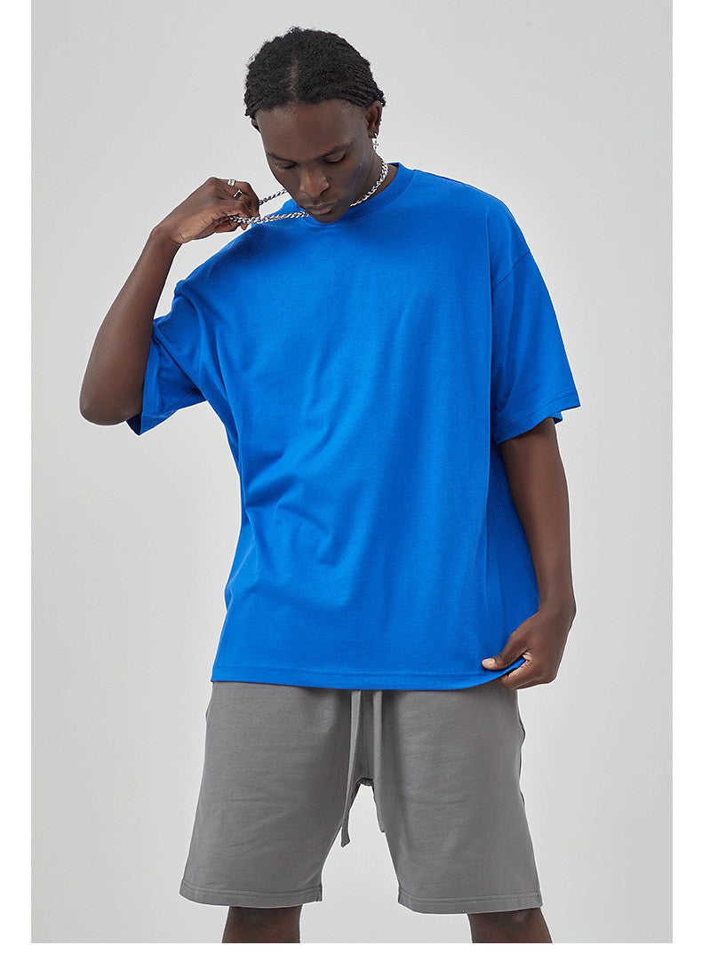 Mens Casual Vintage 100%Cotton Oversized T-shirt D-AR002
