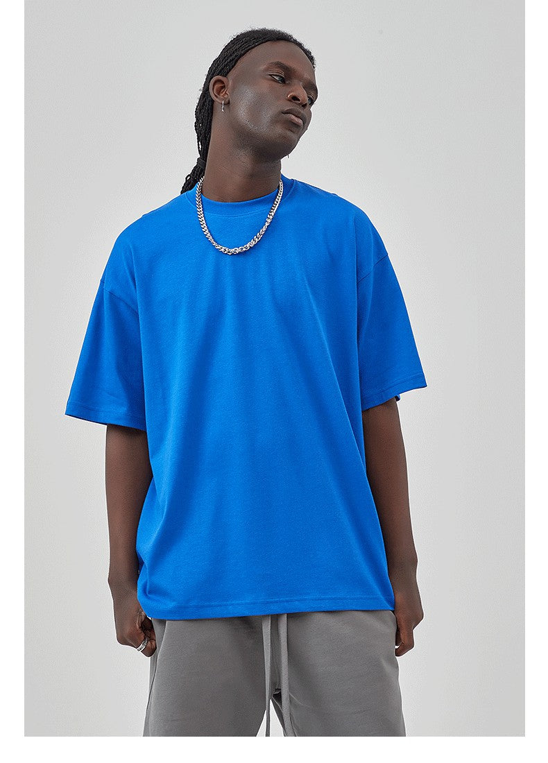 Mens Casual Vintage 100%Cotton Oversized T-shirt D-AR002