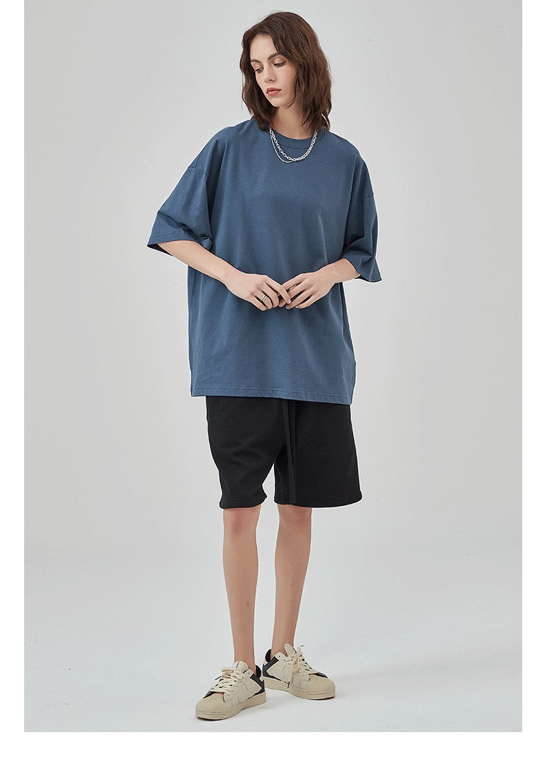 Mens Casual Vintage 100%Cotton Oversized T-shirt D-AR002