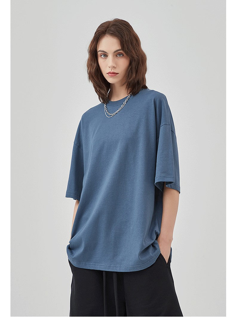 Mens Casual Vintage 100%Cotton Oversized T-shirt D-AR002