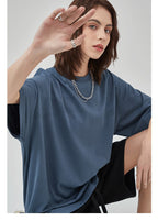 Mens Casual Vintage 100%Cotton Oversized T-shirt D-AR002