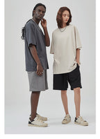 Mens Casual Vintage 100%Cotton Oversized T-shirt D-AR002