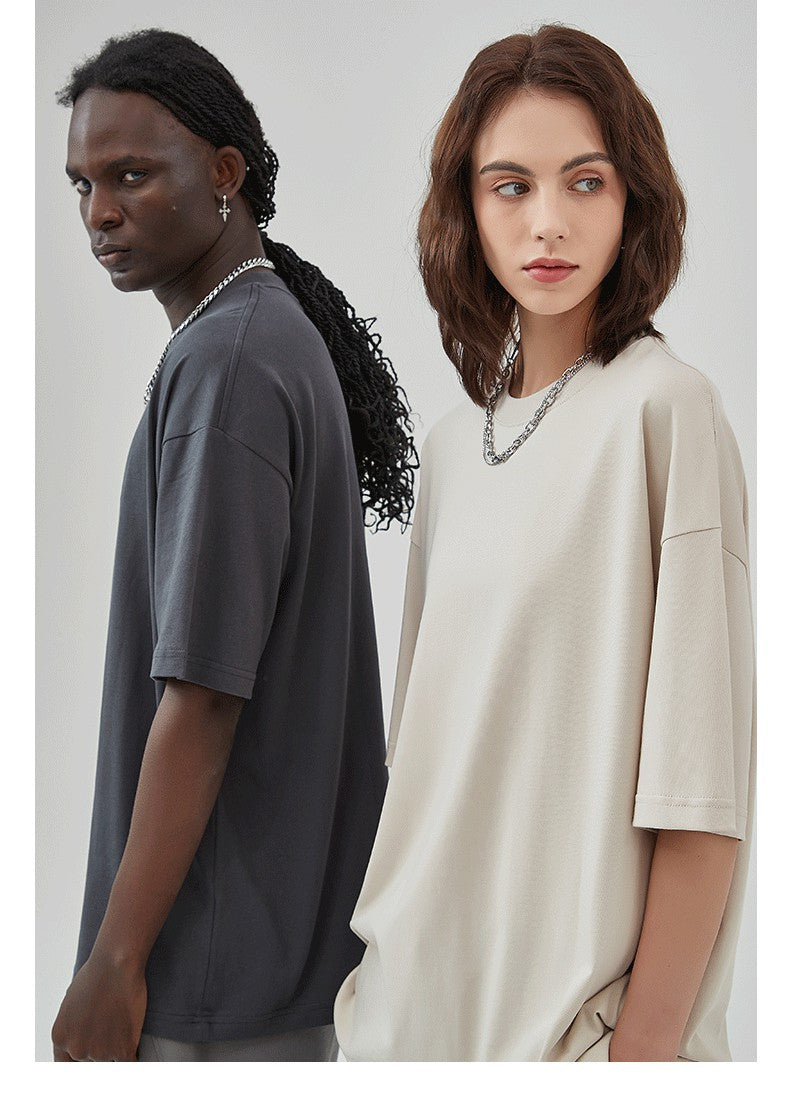 Mens Casual Vintage 100%Cotton Oversized T-shirt D-AR002