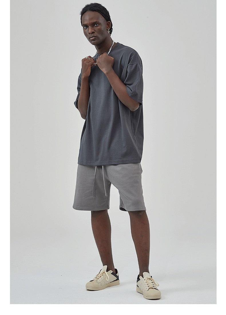Mens Casual Vintage 100%Cotton Oversized T-shirt D-AR002