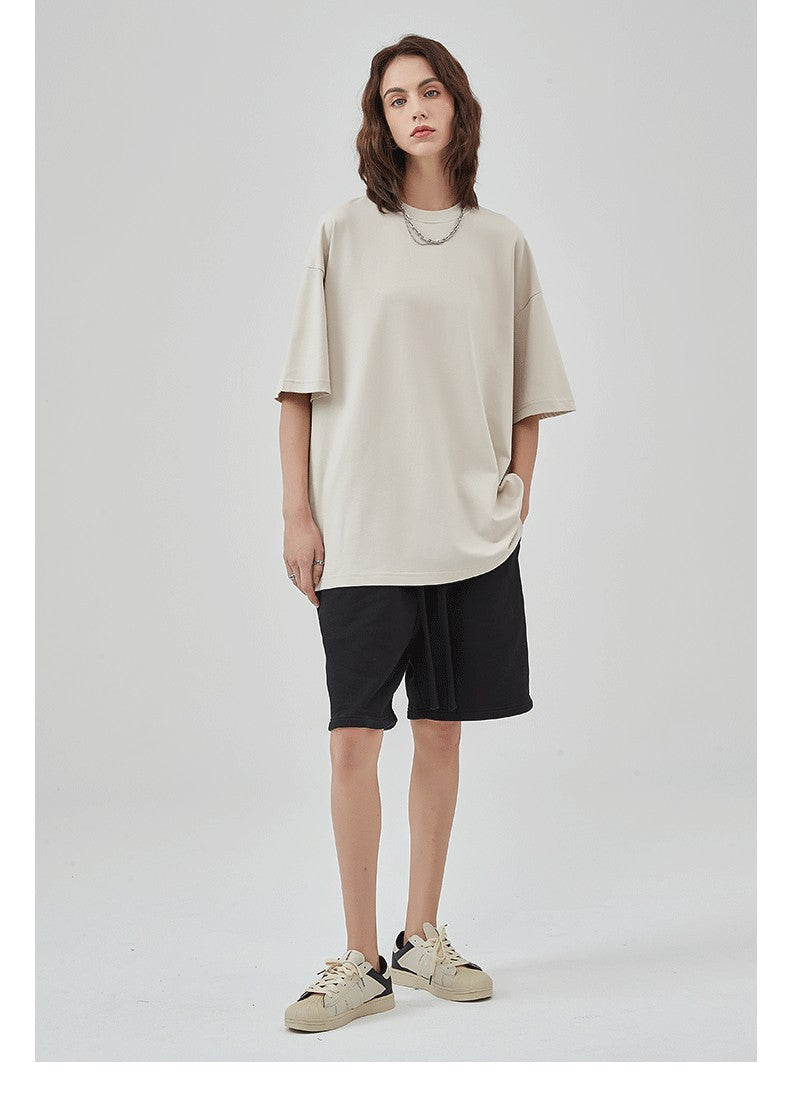 Mens Casual Vintage 100%Cotton Oversized T-shirt D-AR002