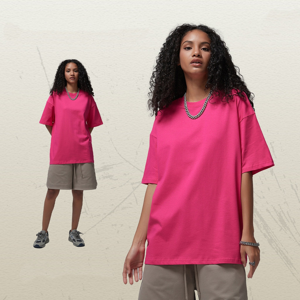 Mens Casual Vintage 100%Cotton Oversized T-shirt D-AR002