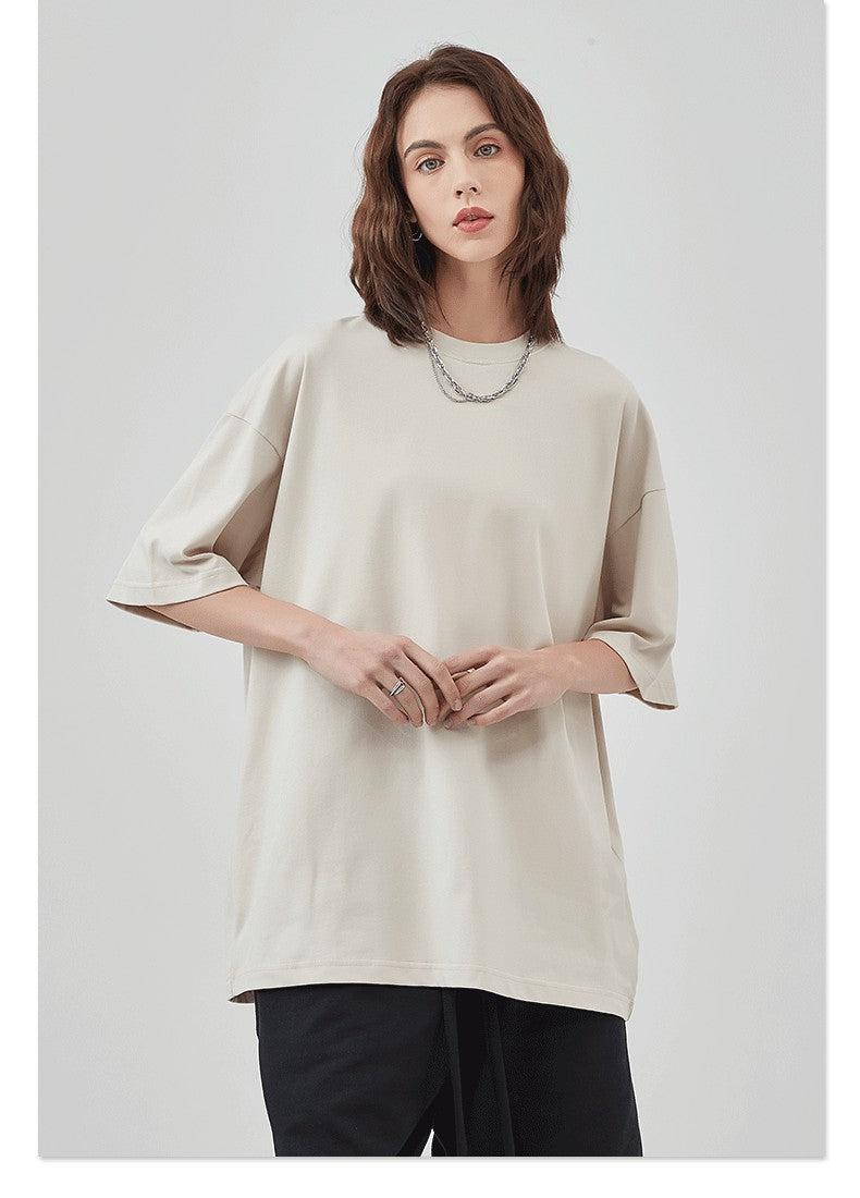 Mens Casual Vintage 100%Cotton Oversized T-shirt D-AR002