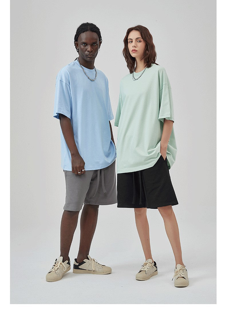 Mens Casual Vintage 100%Cotton Oversized T-shirt D-AR002