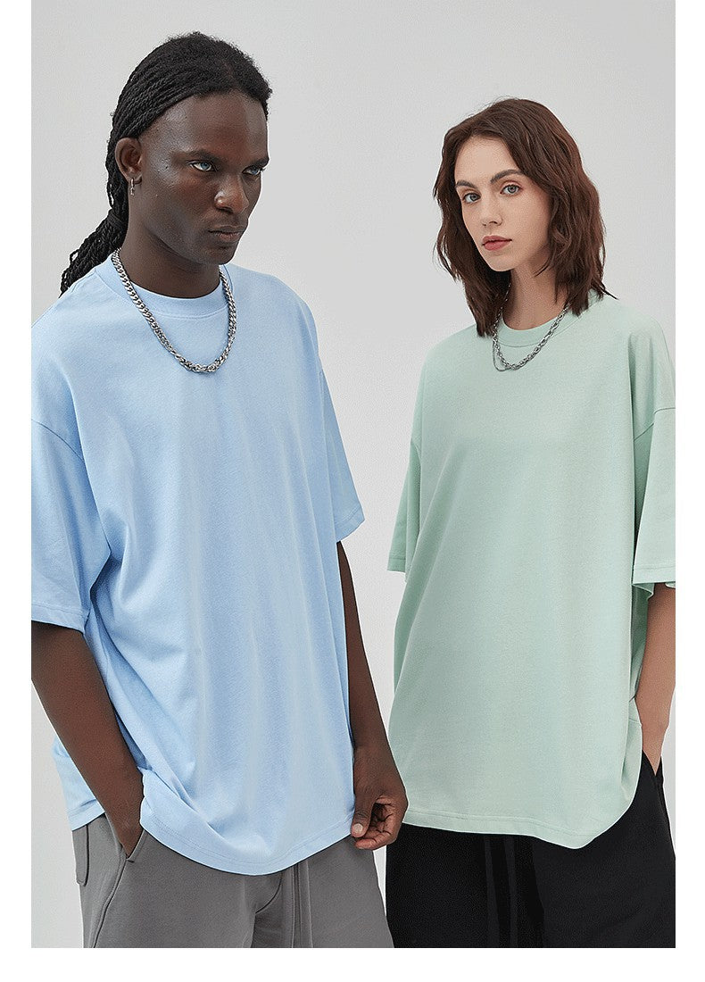 Mens Casual Vintage 100%Cotton Oversized T-shirt D-AR002