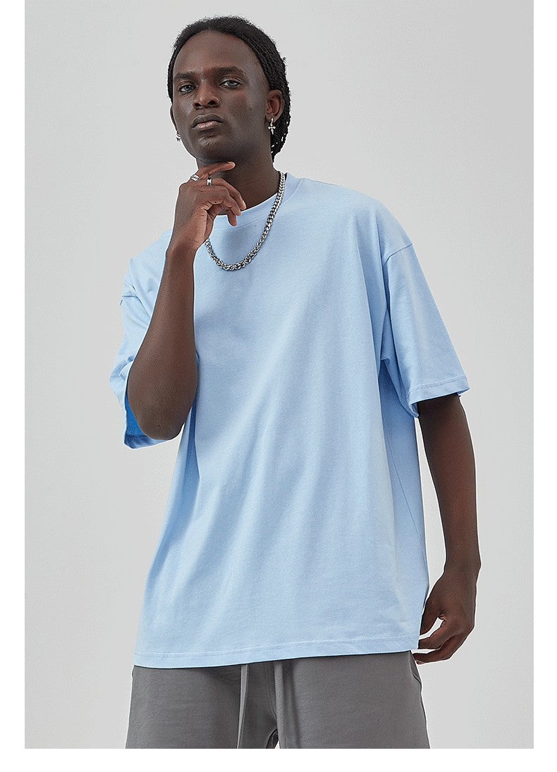 Mens Casual Vintage 100%Cotton Oversized T-shirt D-AR002