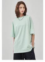 Mens Casual Vintage 100%Cotton Oversized T-shirt D-AR002