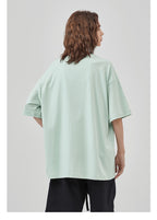 Mens Casual Vintage 100%Cotton Oversized T-shirt D-AR002