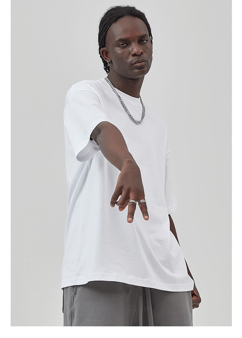 Mens Casual Vintage 100%Cotton Oversized T-shirt D-AR002