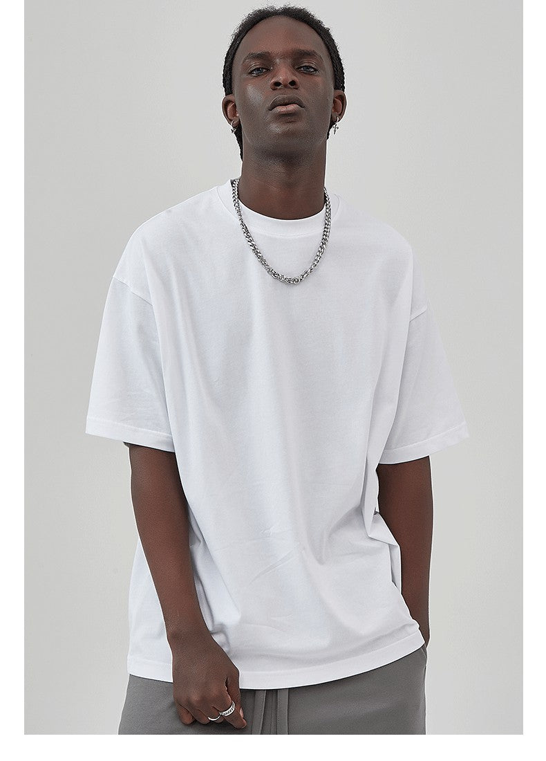 Mens Casual Vintage 100%Cotton Oversized T-shirt D-AR002