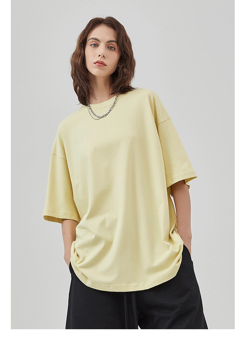 Mens Casual Vintage 100%Cotton Oversized T-shirt D-AR002