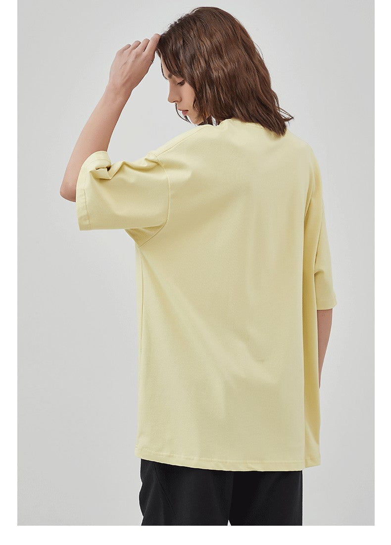 Mens Casual Vintage 100%Cotton Oversized T-shirt D-AR002