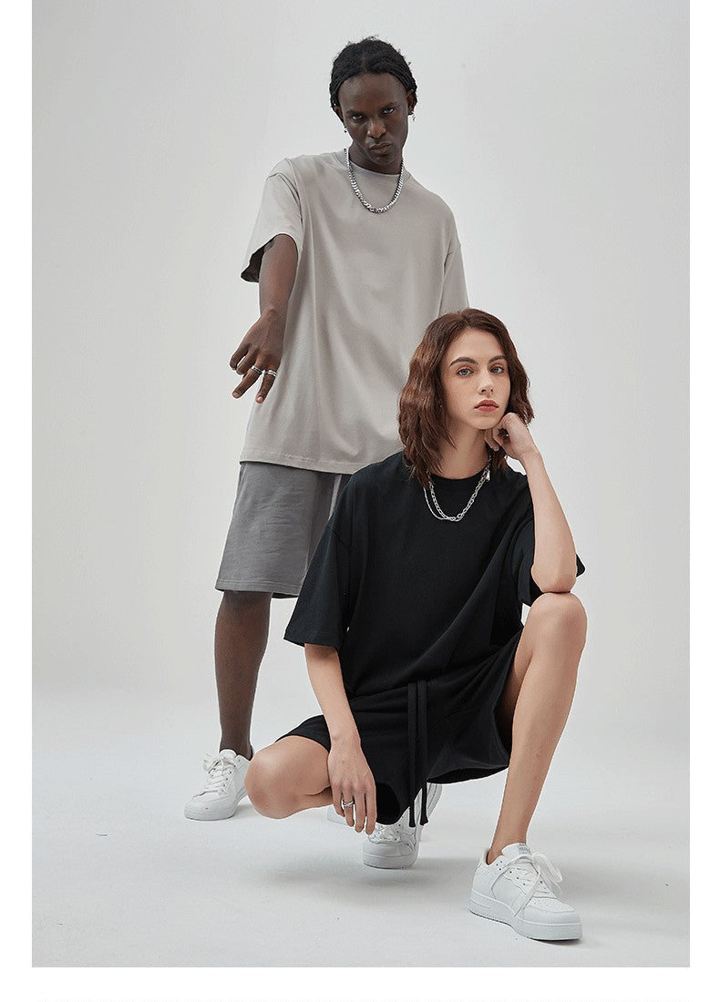 Mens Casual Vintage 100%Cotton Oversized T-shirt D-AR002