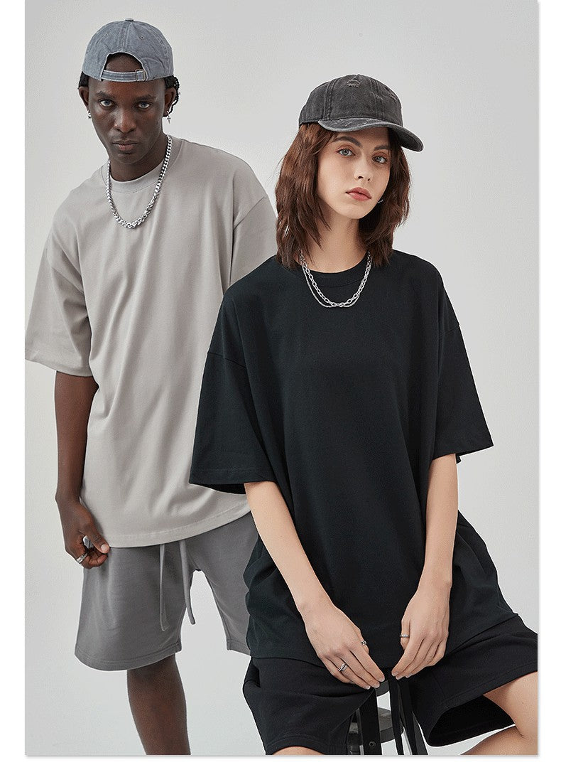 Mens Casual Vintage 100%Cotton Oversized T-shirt D-AR002
