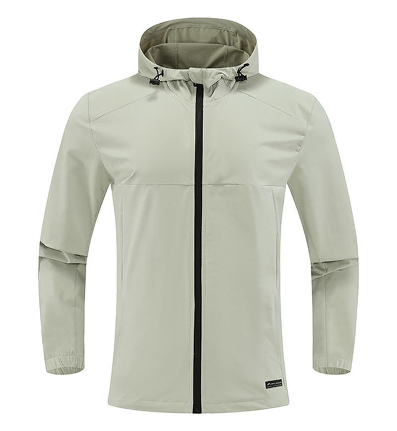Mens Workout Activewear 88%Nylon 12%Spandex Jacket D42182 print logo 13