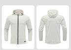 Mens Workout Activewear 88%Nylon 12%Spandex Jacket D42182 print logo 29