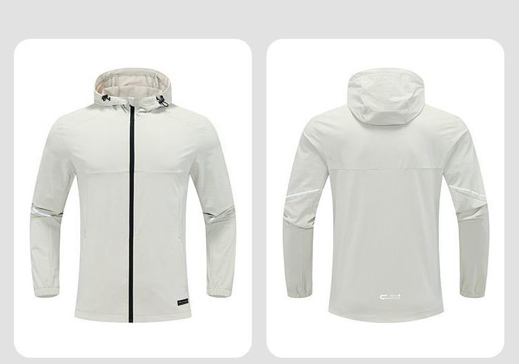 Mens Workout Activewear 88%Nylon 12%Spandex Jacket D42182 print logo 29