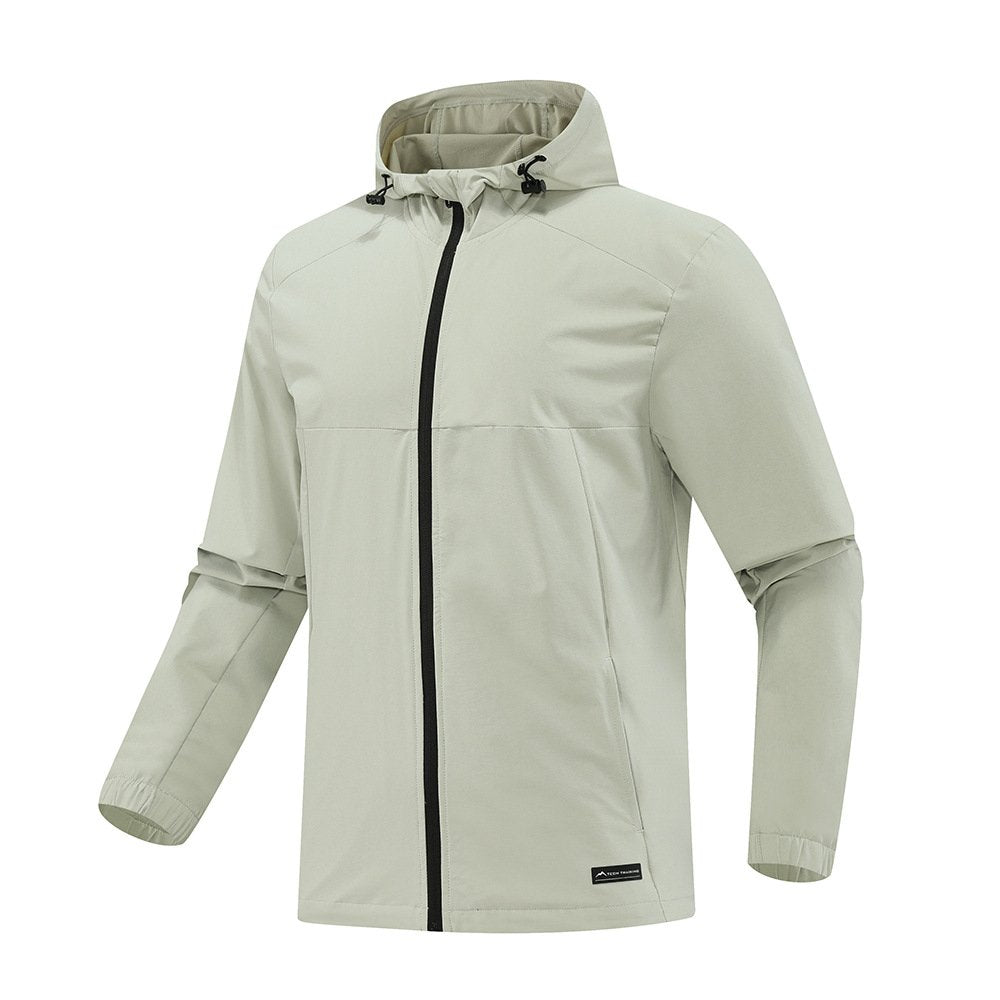 Mens Workout Activewear 88%Nylon 12%Spandex Jacket D42182 print logo 10