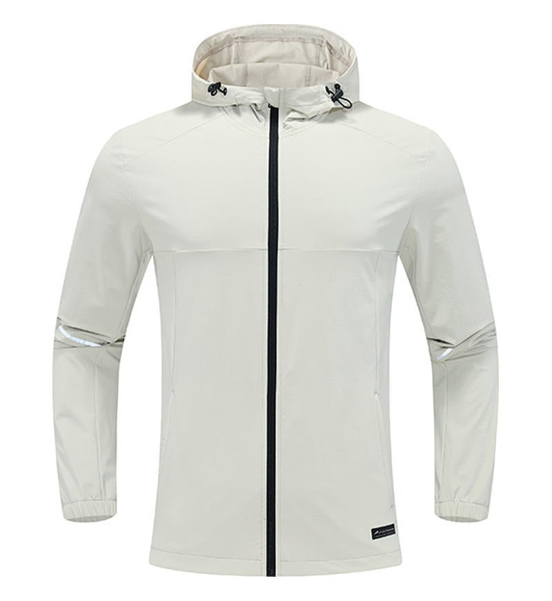 Mens Workout Activewear 88%Nylon 12%Spandex Jacket D42182 print logo 11