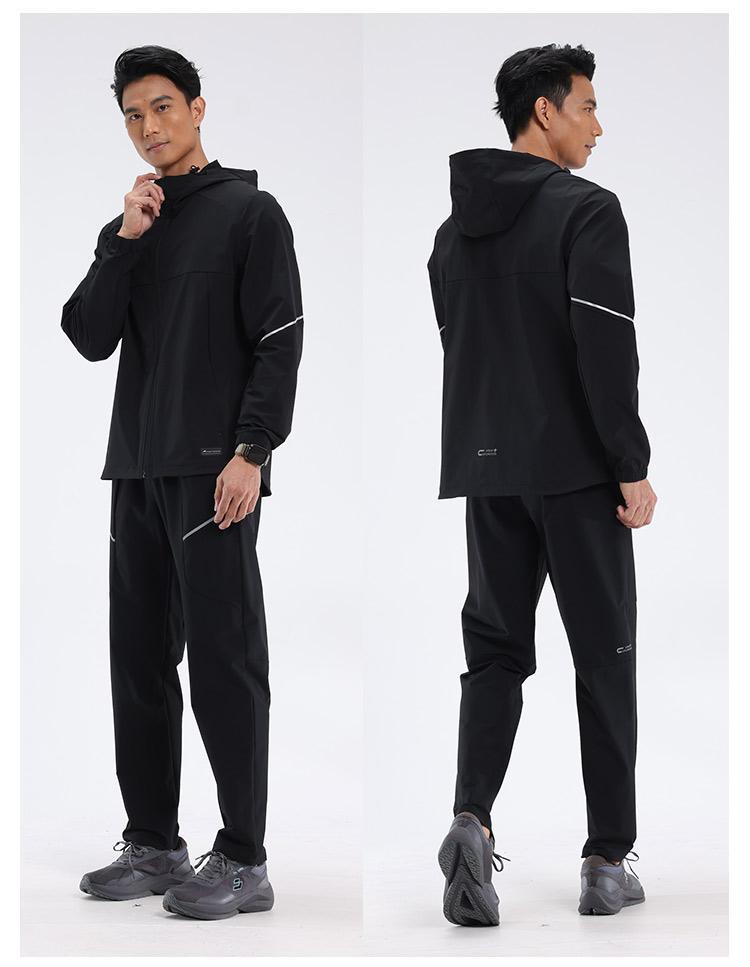 Mens Workout Activewear 88%Nylon 12%Spandex Jacket D42182 print logo 39