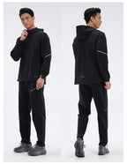 Mens Workout Activewear 88%Nylon 12%Spandex Jacket D42182 print logo 39