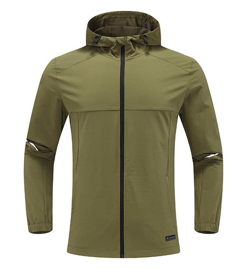 Mens Workout Activewear 88%Nylon 12%Spandex Jacket D42182 print logo 4