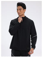 Mens Workout Activewear 88%Nylon 12%Spandex Jacket D42182 print logo 40