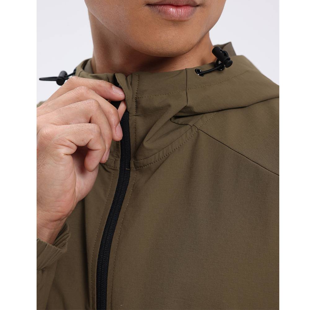 Mens Workout Activewear 88%Nylon 12%Spandex Jacket D42182 print logo 8