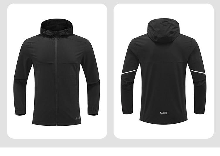 Mens Workout Activewear 88%Nylon 12%Spandex Jacket D42182 print logo 32