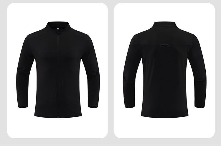 Mens sports fitness 80%Polyester   20%Spandex jacket D42188 print logo 30