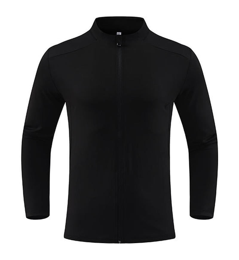 Mens sports fitness 80%Polyester   20%Spandex jacket D42188 print logo 14