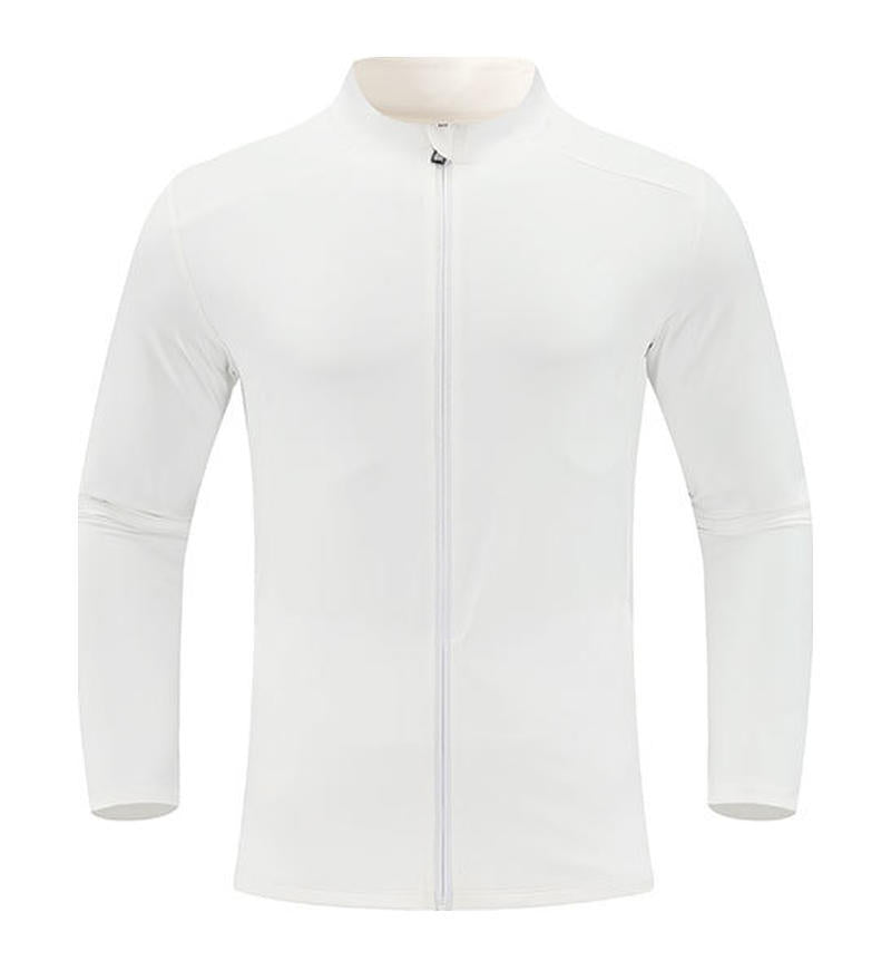 Mens sports fitness 80%Polyester   20%Spandex jacket D42188 print logo 11