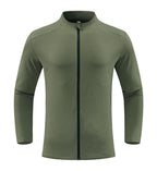 Mens sports fitness 80%Polyester   20%Spandex jacket D42188 print logo 12