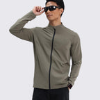 Mens sports fitness 80%Polyester   20%Spandex jacket D42188 print logo 16