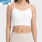 Womens Yoga Activewear 80%nylon 20%spandex Tank Top DAW020 print logo 9