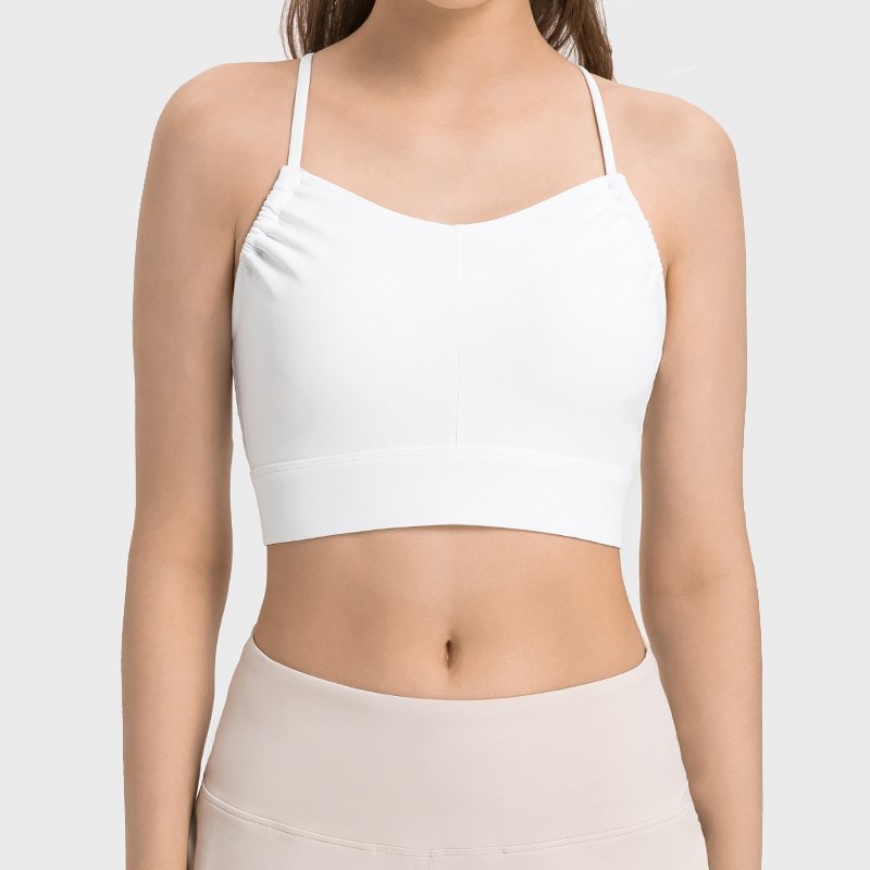 Womens Yoga Activewear 80%nylon 20%spandex Sports Bra DAW020 print logo 22