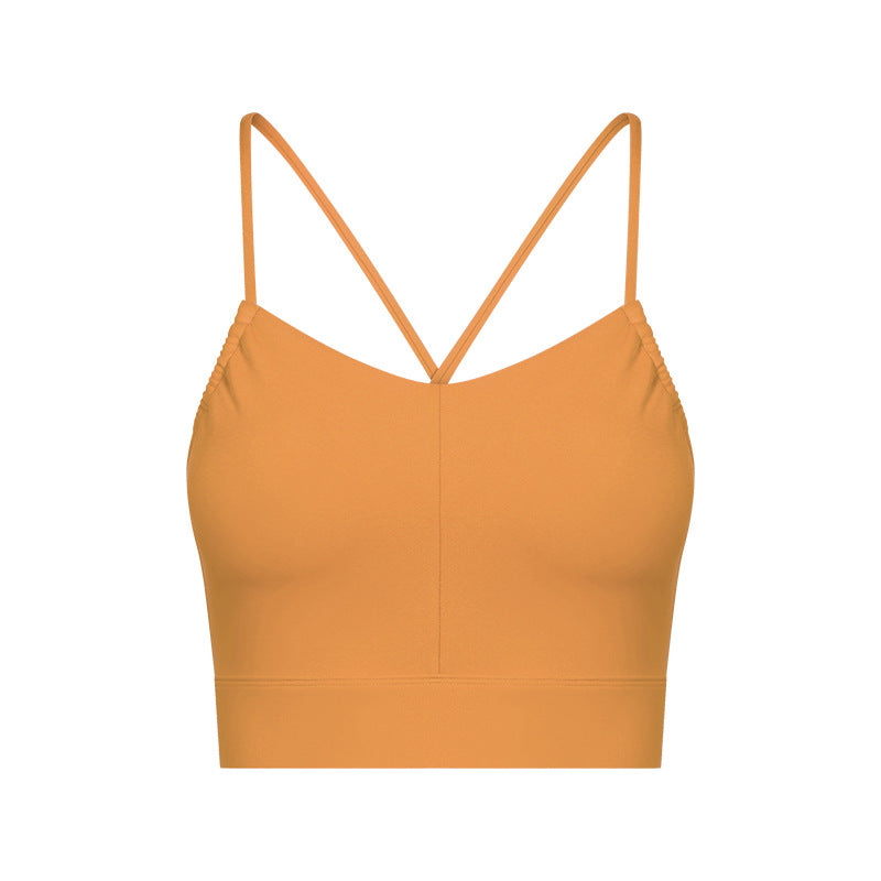 Womens Yoga Activewear 80%nylon 20%spandex Sports Bra DAW020 print logo 27