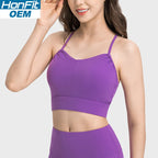 Womens Yoga Activewear 80%nylon 20%spandex Tank Top DAW020 print logo 7