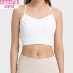 Womens Yoga Activewear 80%nylon 20%spandex Tank Top DAW020 print logo 15