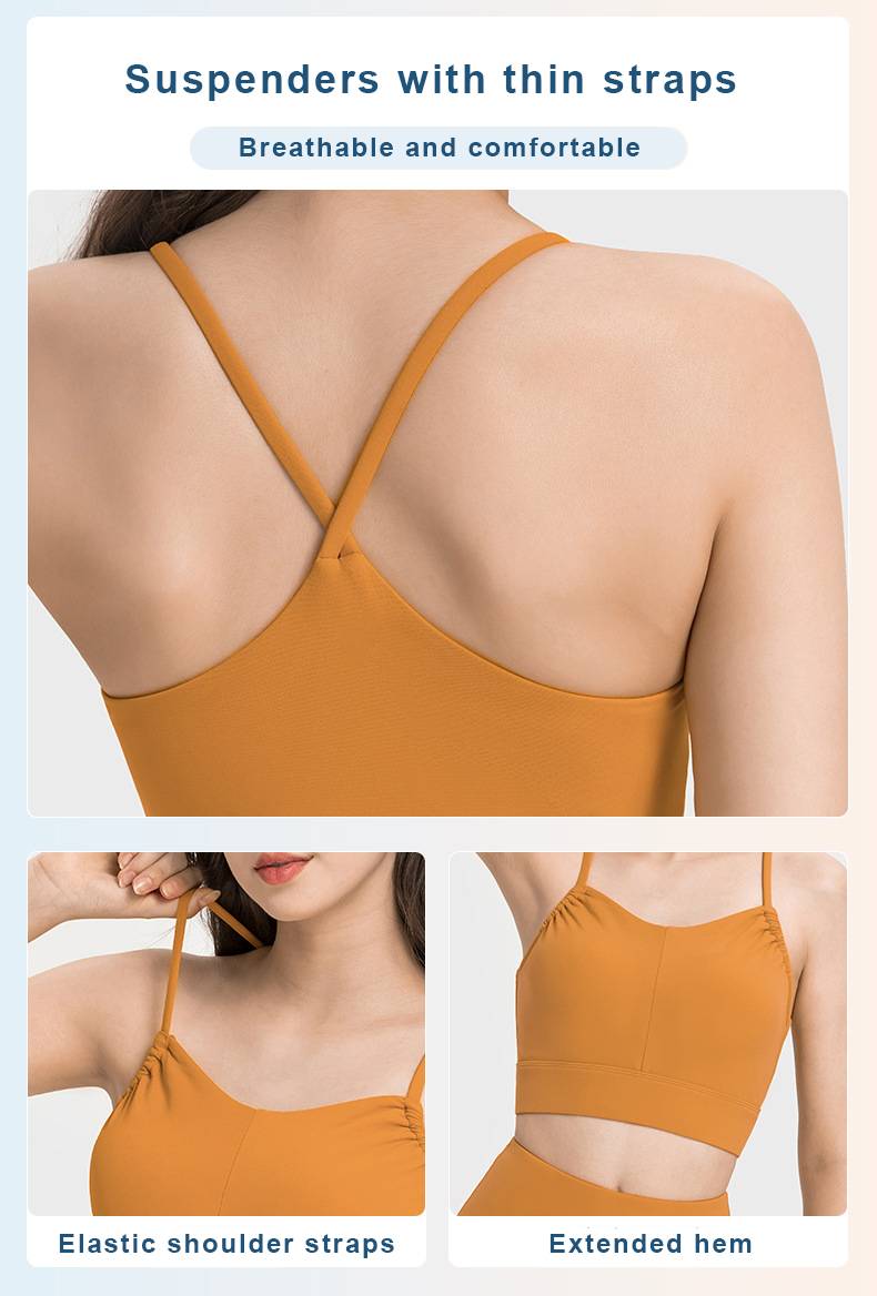 Womens Yoga Activewear 80%nylon 20%spandex Tank Top DAW020 print logo 24