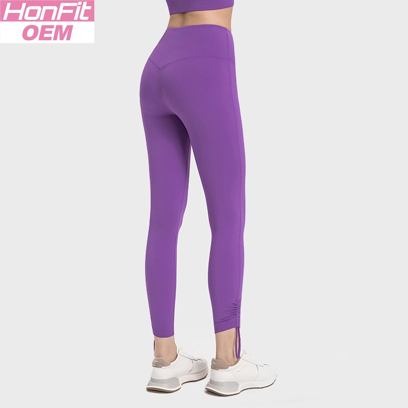 Womens Yoga Workout 80%nylon 20%spandex Leggings DAW021 print logo 3