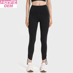 Womens Yoga Workout 80%nylon 20%spandex Leggings DAW021 print logo 12
